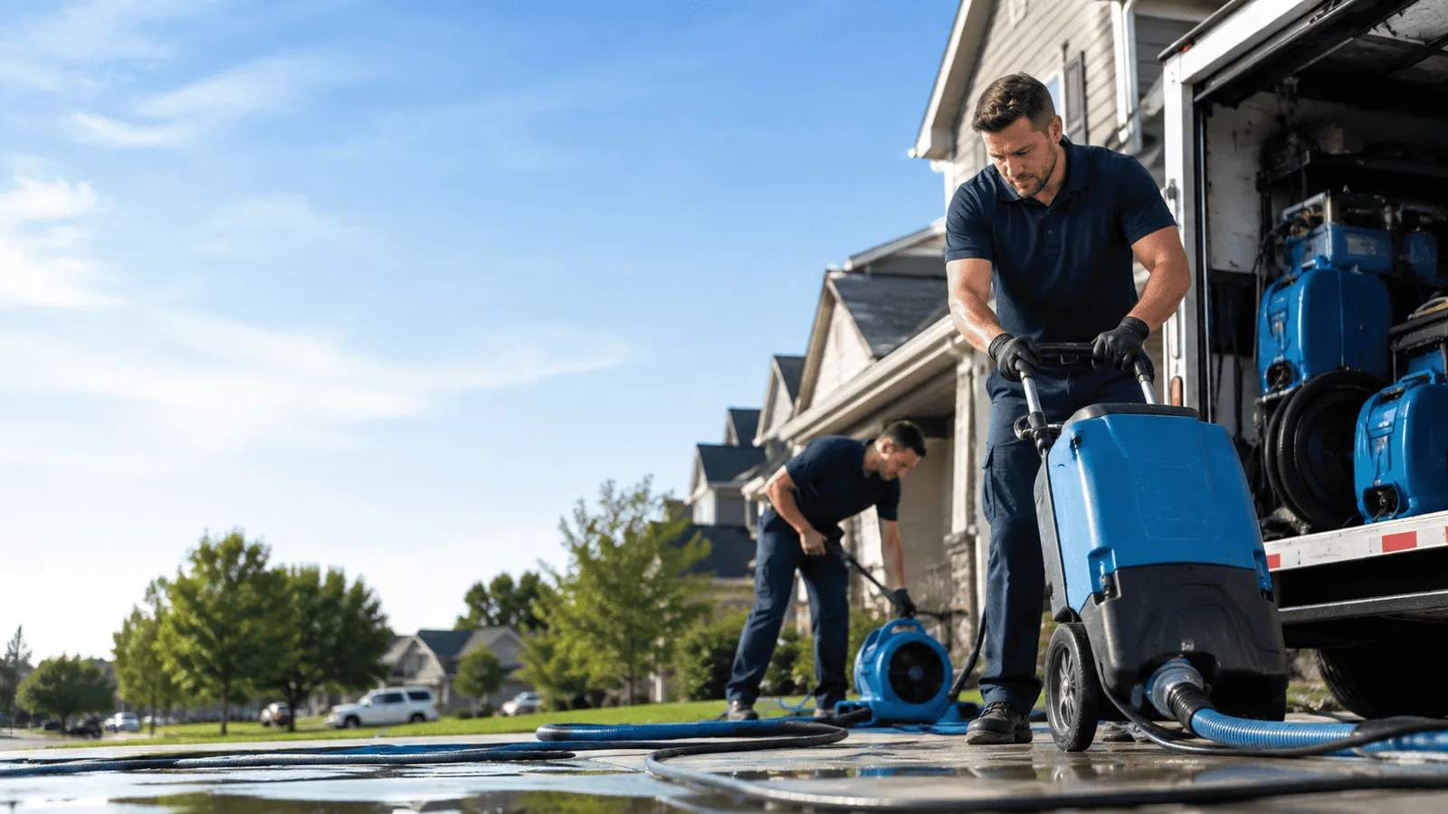 Dehumidification being performed in Grand Coteau, LA